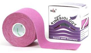 NASARA Kinesiology Tape 5cm x 5m, tejpovací páska Barva: Fialová