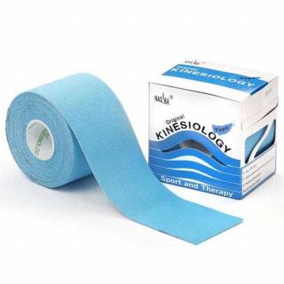 NASARA Kinesiology Tape 5cm x 5m, tejpovací páska Barva: Modrá