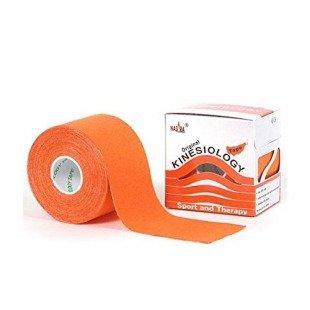 NASARA Kinesiology Tape 5cm x 5m, tejpovací páska Barva: Oranžová