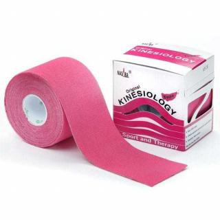 NASARA Kinesiology Tape 5cm x 5m, tejpovací páska Barva: Růžová