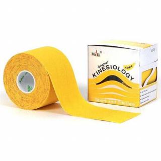 NASARA Kinesiology Tape 5cm x 5m, tejpovací páska Barva: Žlutá