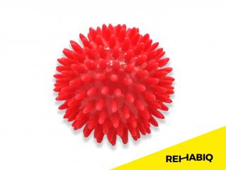 Rehabiq Masážní míček ježek, 8 cm, červený
