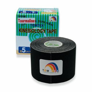 TEMTEX kinesio tape Tourmaline, tejpovací páska 5cm X 5m Barva: Černá