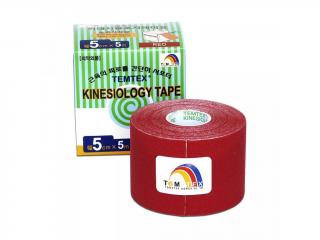 TEMTEX kinesio tape Tourmaline, tejpovací páska 5cm X 5m Barva: Červená