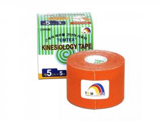 TEMTEX kinesio tape Tourmaline, tejpovací páska 5cm X 5m Barva: Oranžová