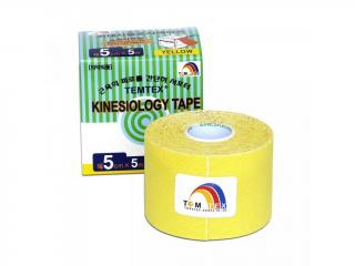 TEMTEX kinesio tape Tourmaline, tejpovací páska 5cm X 5m Barva: Žlutá