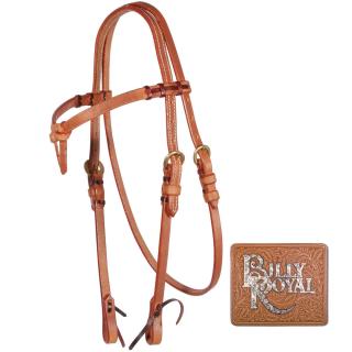 Billy Royal® Harness Leather Futurity Browband Bridle (Westernová uzdečka kožená.)