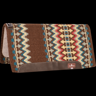 Classic Equine Classic Wool Top Pad 32x34 - 1  (2023 - Chestnut/Lemon)