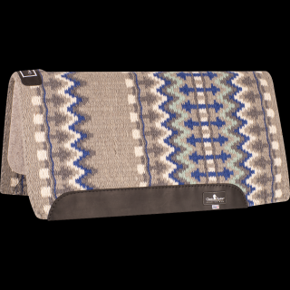 Classic Equine Classic Wool Top Pad 32x34 - 1  (2023 - Grey/Royal Blue)