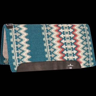 Classic Equine Classic Wool Top Pad 32x34 - 1  (2023 - Ocean Blue/Cream)