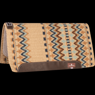 Classic Equine Classic Wool Top Pad 32x34 - 1  (2023 - Sand/Aqua)