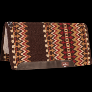 Classic Equine Classic Wool Top Pad 34x38  - 1  (2023 - Coffee/Red)