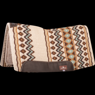 Classic Equine ESP™ Contoured Wool Pad 32x34 - 3/4  (2022 - Cream/Coffee)