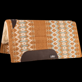 Classic Equine SensorFlex Wool Top Pad (Merino) 34x38  (2022 - Buckskin/Aqua)