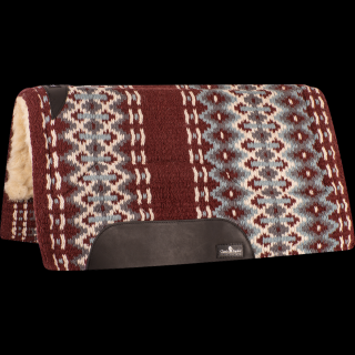 Classic Equine SensorFlex Wool Top Pad (Merino) 34x38  (2022 - Burgundy/Blue)