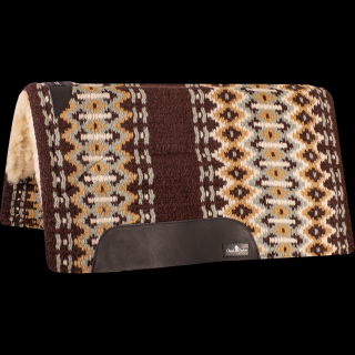 Classic Equine SensorFlex Wool Top Pad (Merino) 34x38  (2022 - Coffee/Seafoam)