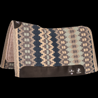 Classic Equine Zone™ Wool Top Zoombang™ Pad 34x38  - 3/4  (2023 - Grey/Navy)