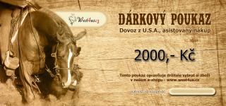 Dárkový poukaz v hodnotě 2000Kč