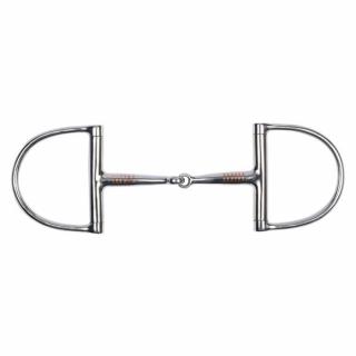 FES 3/8  Curved Snaffle D-Ring 5  mouth