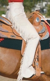 Hobby Horse Classic Ultrasuede Chaps Fringed