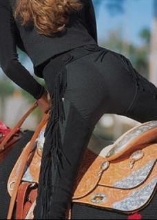Hobby Horse PMS Split Leather Show Chaps (Westernové chapsy s elastickou vložkou.)