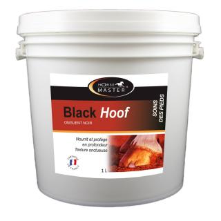 Horse Master BLACK HOOF 1L (Přírodní černá mast na kopyta pro jejich výživu a elasticitu.)