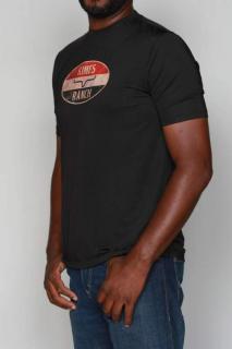 Kimes Ranch - American standard tech tee shirt - Black (Prodyšné tričko ze prodyšného materiálu Coolmax)