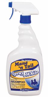 Mane´n Tail Spray ‘n White Shampoo 32oz. (946ml) (Revoluční hloubkově čistící šampon/kondicionér ve spreji, který zároveň zvýrazňuje barvu.)