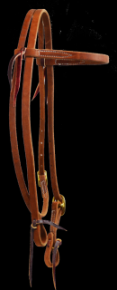 Paul Taylor Oiled Harness Leather Browband Headstall (Paul Taylor Oiled Harness Leather Browband Headstall 5/8" Single Buckle)