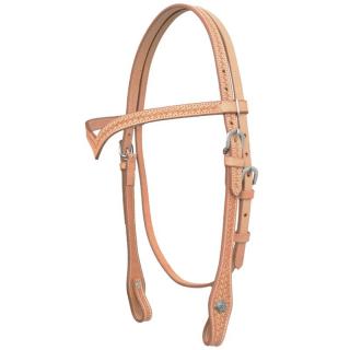 Western Harness Browband Headstall w/Stainless Steel