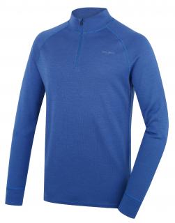 HUSKY ARON ZIP M blue merino mikina varianta: L