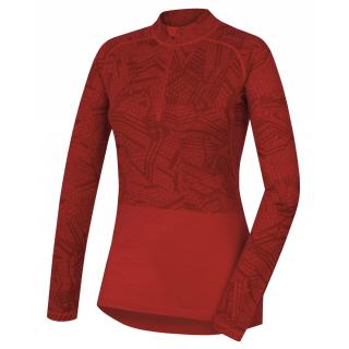 HUSKY MERINO dámské triko zip červená 21 varianta: L