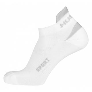 HUSKY SPORT bílá/šedá ponožky varianta: L (41-44)