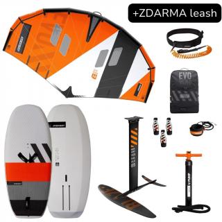 cca 65kg pro Juniory a dámy Beluga 105 LTE + Evo wing + Blaze 1550cm²  + Leash kolem pasu Velikost v m²: 4.0m², Výtlak plováku: 105 l, Velikost foilu:…