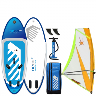 Nafukovací plovák Neon +  Oplachtění X.O. Sails Commando Velikost v m²: 5.5m², Výtlak plováku: 185 l