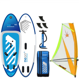 Nafukovací plovák Neon +  Oplachtění X.O. Sails Commando Velikost v m²: 5.5m², Výtlak plováku: 195 l