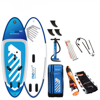 Nafukovací plovák Neon + Skládací komplet s plachtou RRD Sup Sail Velikost v m²: 3.5m², Výtlak plováku: 195 l