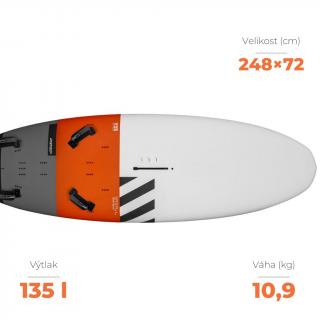 Plovák RRD Evolution Y25 E-Tech Výtlak plováku: 135 l