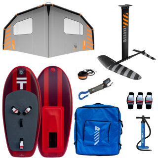 Set do 85 Kg - Plovák Theoboards 150 l RED + Wing RRD Grey 5.5m² + Hydrofoil RRD 1750cm² Velikost v m²: 5.5m², Výtlak plováku: 150 l, Velikost foilu:…