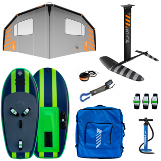 Set nad 90 Kg - Plovák Theoboards 180 l + Wing RRD Grey 6.5m² + Hydrofoil RRD 2400cm² Velikost v m²: 6.5m², Výtlak plováku: 180 l, Velikost foilu:…