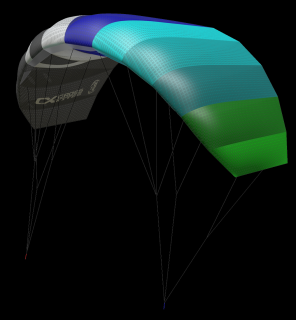 Tréninkový drak CrossKites Air s ručkami Velikost v m²: 1.8m², Barvy: duhová