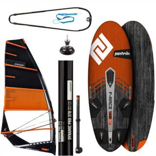 Windsurf komplet Freerace Pro Velikost v m²: 7.2m², Výtlak plováku: 140 l