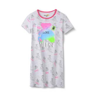 Dívčí noční košile krátký rukáv (3 barvy) KUGO,VELIKOST 134-164 barva: fialková, velikost: 164