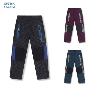 Kalhoty dětské kostkované oudoorové kalhoty (3 barvy) KUGO,VELIKOST 134-170 velikost: 146, vzor: šedá kostka