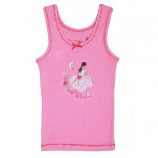 Košilka spodní dívčí (3 barvy) WOLF ,VELIKOST 98-140 barva: růžová, velikost: 110-116