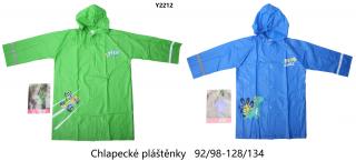 Pláštěnka chlapecká (2 barvy) WOLF, VELIKOST 92-134 barva: zelená, velikost: 128-134