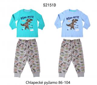 Pyžamo chlapecké  (2 barvy) WOLF,VELIKOST 86-104 barva: modrá, velikost: 104