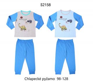 Pyžamo chlapecké  (2 barvy) WOLF,VELIKOST 98-128 barva: šedý melír, velikost: 98