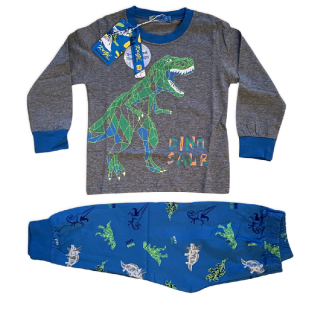 Pyžamo chlapecké (3 barvy) KUGO,VELIKOST 98-128 barva: tyrkysová s tmavěmodrými kalhotami, velikost: 98