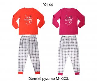 Pyžamo dámské  (2 barvy) WOLF,VELIKOSTM-3XL barva: oranžová, velikost: XXL